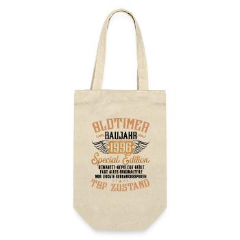 Oldtimer 1996 - Geschenkbeutel für Flaschen - Natur - Vorne