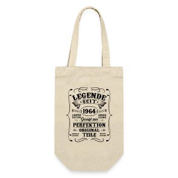 Lebende Legende seit 1964 - Geschenkbeutel für Flaschen - Natur - Vorne