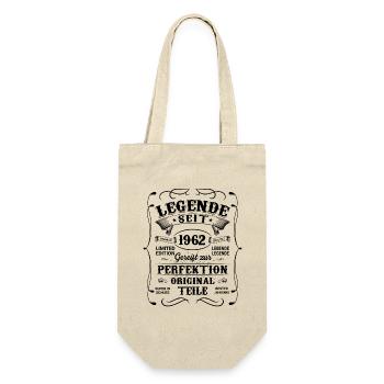 Legende Seit 1962 - Geschenkbeutel für Flaschen - Natur - Vorne