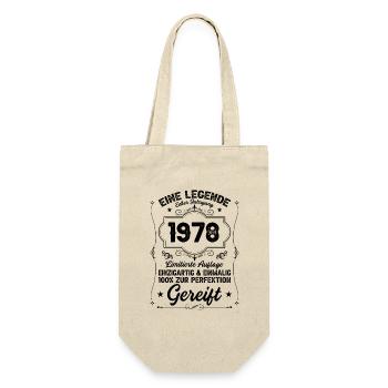 1978 birthday gift - Geschenkbeutel für Flaschen - Natur - Vorne