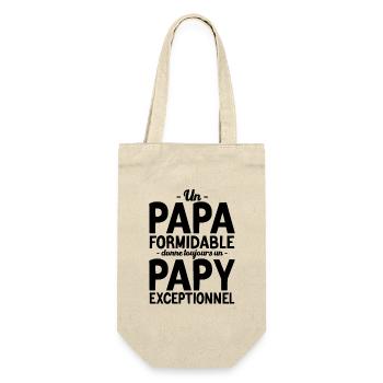Papa formidable, papy exceptionnel - Sac à bouteille - nature - Devant
