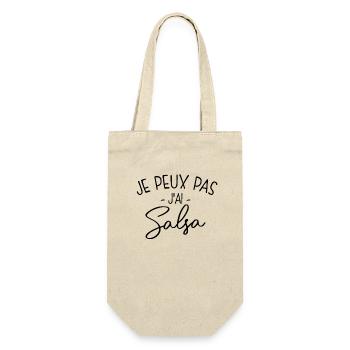 Pas Dispo, C'est Salsa ! - Sac à bouteille - nature - Devant
