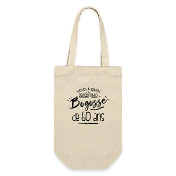 Bogosse De 60 Ans - Apparence Élégante Et Raffinée - Sac à bouteille - nature - Devant