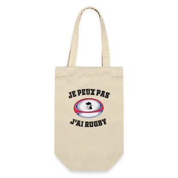 Pas Dispo, Rugby Oblige - Sac à bouteille - nature - Devant