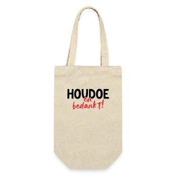 Houdoe en bedankt - Geschenkbeutel für Flaschen - Natur - Vorne