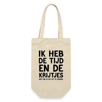 Geen Tijd Of Kleurpotloden Om Het Je Uit Te Leggen - Geschenkbeutel für Flaschen - Natur - Vorne