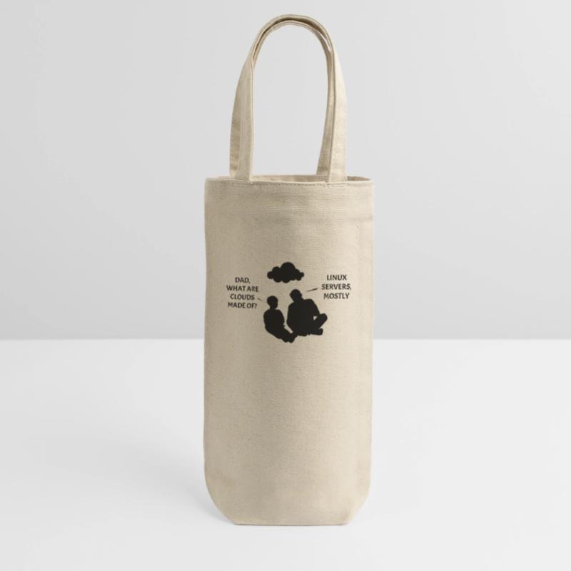 Clouds: Linux and Puzzles Gift Bag for Bottles