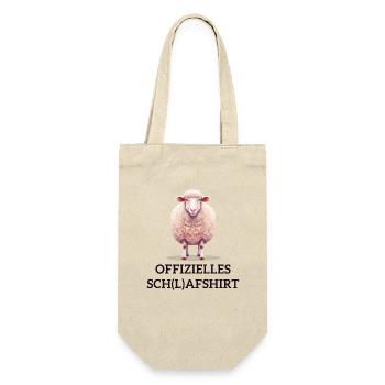 Schlafschatz Schaf - Geschenkbeutel für Flaschen - Natur - Vorne