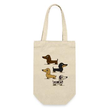 Dachshunds - Gift Bag for Bottles - nature - Front