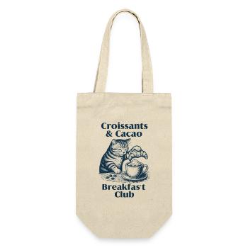 Espresso Breakfast Club and Croissants - Gift Bag for Bottles - nature - Front