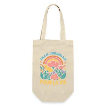 Team Jeremiah Forever Floral Retro Groovy Kids - Sac à bouteille - nature - Devant