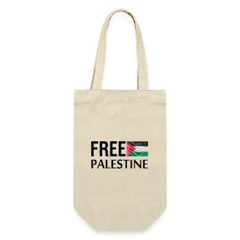 Freies Palästina Freies Palästina Freies Palästina - Geschenkbeutel für Flaschen - Natur - Vorne