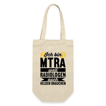 MTRA Röntgen Radiologie Radiologe - Geschenkbeutel für Flaschen - Natur - Vorne