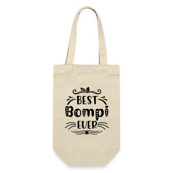 Bester Bompi Belgien Opa flämisch Vater Flandern - Geschenkbeutel für Flaschen - Natur - Vorne
