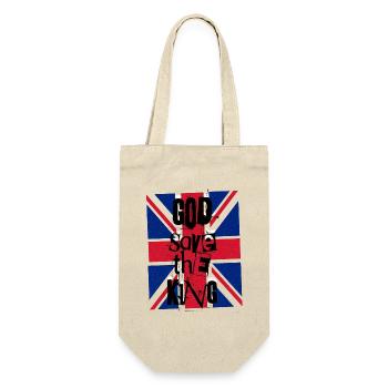 God Save The King Charles British Royal Punk - Gift Bag for Bottles - nature - Front