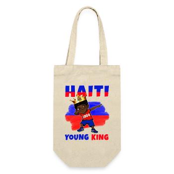 Haïti Jeune Roi Haïti Drapeau d’Haïti Mélanine pour les garçons noirs - Sac à bouteille - nature - Devant