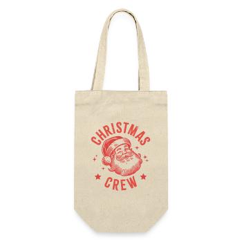 Santa Christmas Crew - Gift Bag for Bottles - nature - Front