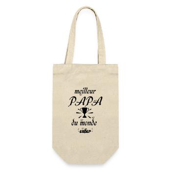 Meilleur papa du monde entier - Sac à bouteille - nature - Devant