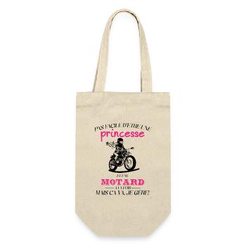 C'est compliqué d'être une Princesse et une motard - Sac à bouteille - nature - Devant