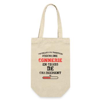 Prochaine connerie en cours cadeau papa fête des - Sac à bouteille - nature - Devant