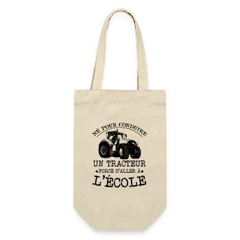 Né Pour Conduire Un Tracteur Cadeau Agriculteur - Sac à bouteille - nature - Devant