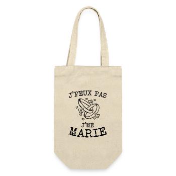 J'peux pas j'me marie - Sac à bouteille - nature - Devant