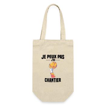 J'PEUX PAS J'AI CHANTIER - CASQUE DE CHANTIER - Sac à bouteille - nature - Devant