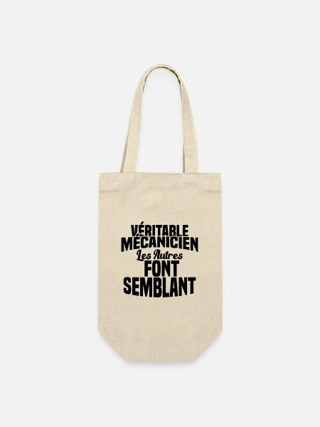 Véritable Mécanicien Les Autres Font Semblant - Sac à bouteille - nature