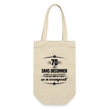 70 ans anniversaire 70 anniversaire cadeau 70 ans - Sac à bouteille - nature - Devant