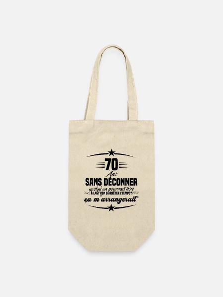 70 ans anniversaire 70 anniversaire cadeau 70 ans - Sac à bouteille - nature