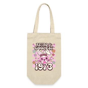 Rétro Cool Fille Née En 1973 50 Ans Anniversaire - Sac à bouteille - nature - Devant