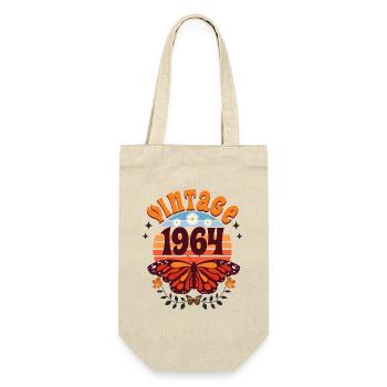 Butterfly Year 1964 Woman 60 Years Anniversary - Gift Bag for Bottles - nature - Front