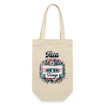Cassette Vintage Meilleure Tante Super Tata - Sac à bouteille - nature - Devant