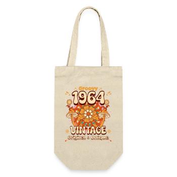 Vintage Année 1964 Anniversaire Femme 60 Ans - Sac à bouteille - nature - Devant