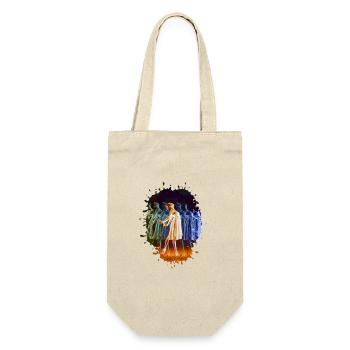 Ballerina,Ballet, Tänzerin, illustration, Figur - Geschenkbeutel für Flaschen - Natur - Vorne