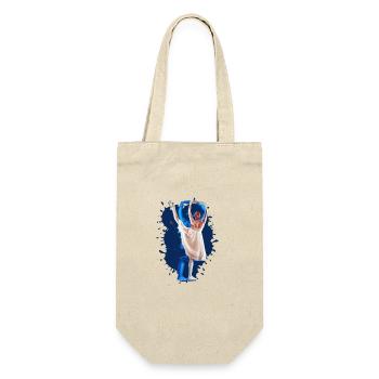 Ballerina,Ballet, Tänzerin, illustration, Figur - Geschenkbeutel für Flaschen - Natur - Vorne