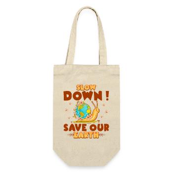 Planet Snail Nature Let's Save Our Planet - Gift Bag for Bottles - nature - Front