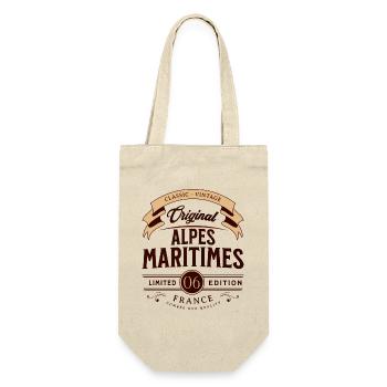 Vintage Alpes-Maritimes Department France - Gift Bag for Bottles - nature - Front