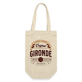 Vintage Gironde Department France - Gift Bag for Bottles - nature - Front