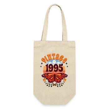 Papillon Year 1995 Woman 30 Years Anniversary - Gift Bag for Bottles - nature - Front