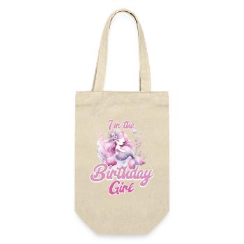 Woman Birthday Girl Mermaid - Gift Bag for Bottles - nature - Front