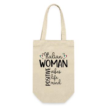 Fille Positive Femme Italienne - Sac à bouteille - nature - Devant