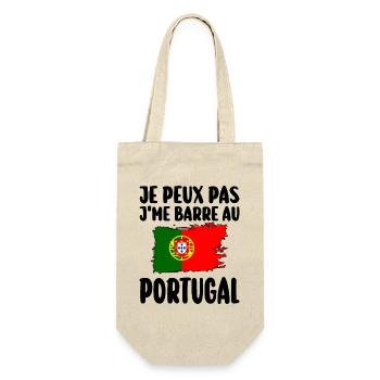 J'Me Barre au Portugal Voyage Cadeau - Sac à bouteille - nature - Devant