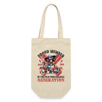 Cat Wife Humor Generation X - Gift Bag for Bottles - nature - Front