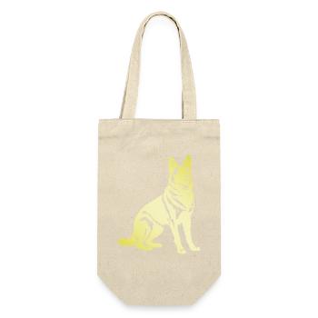German Shepherd Dog Silhouette - Gift Bag for Bottles - nature - Front