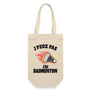 Humour J'ai Badminton Sport Badminton - Sac à bouteille - nature - Devant