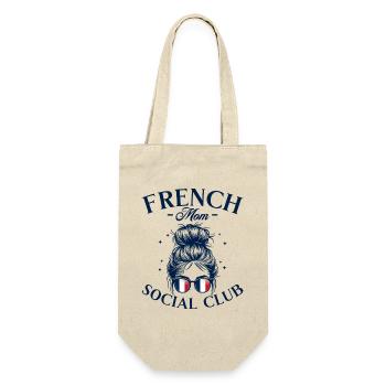 Mother Social Club French Mom - Gift Bag for Bottles - nature - Front