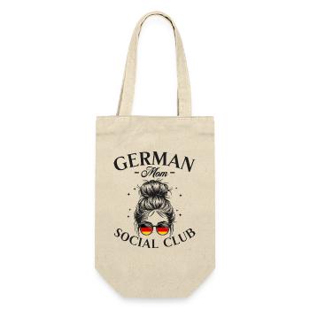 Mother Social Club German Mom - Gift Bag for Bottles - nature - Front