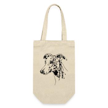 WHIPPET Greyhound Greyhounds Canine Dog Wilsigns - Gift Bag for Bottles - nature - Front