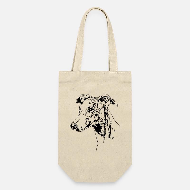 WHIPPET Greyhound Greyhounds Chien Wilsigns - Sac à bouteille - nature